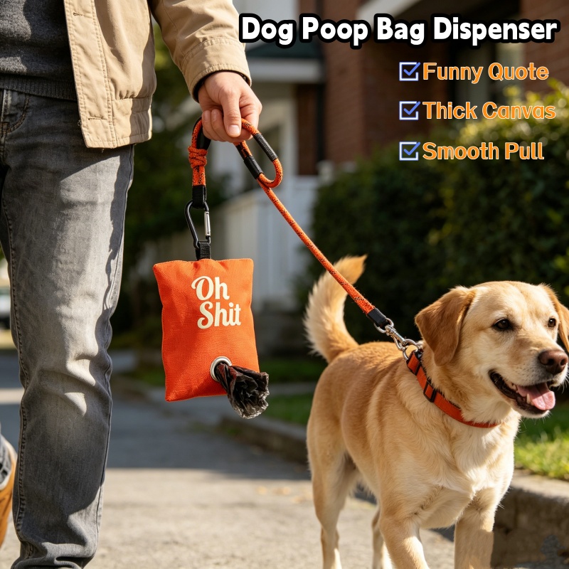 Poop Bag Dispenser - Dispenser Kantong Kotoran Hewan Peliharaan Portabel,