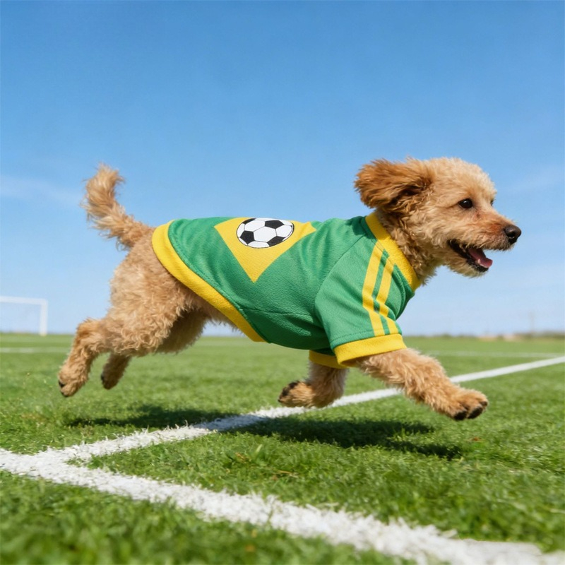 Pet Supplies Jersey - Pakaian Anjing Pola Sepak Bola, Jersey