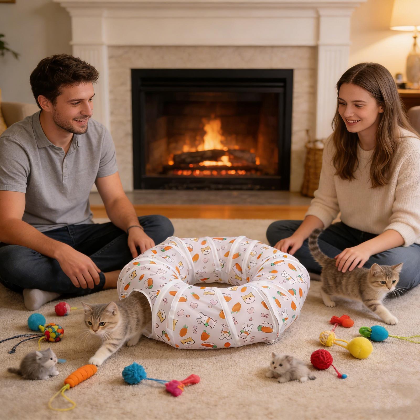 Terowongan Kucing Interaktif L - Interactive Cat Toy ulasan dan harga
