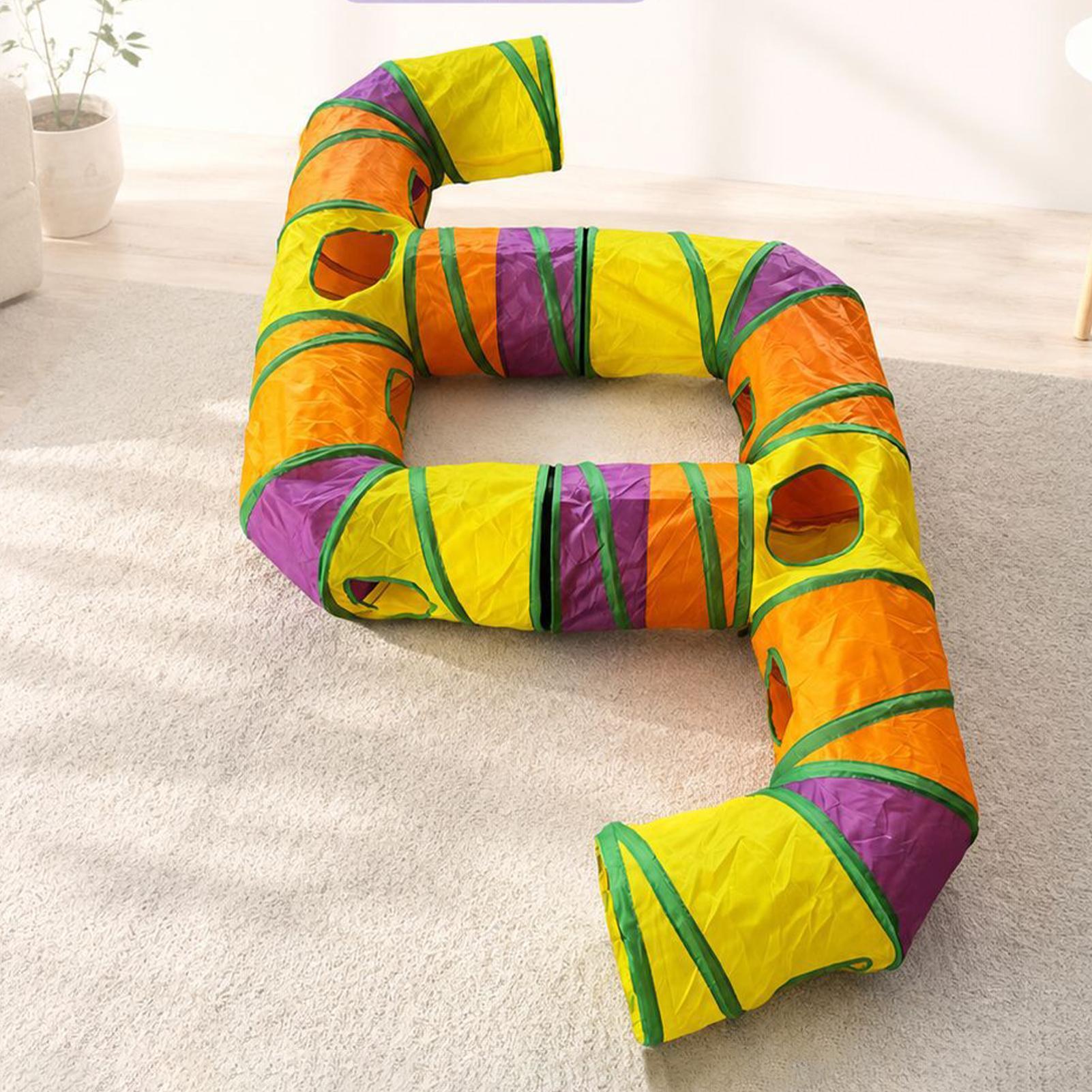 Terowongan Kucing Pelangi Deko - Interactive Cat Toy ulasan dan harga