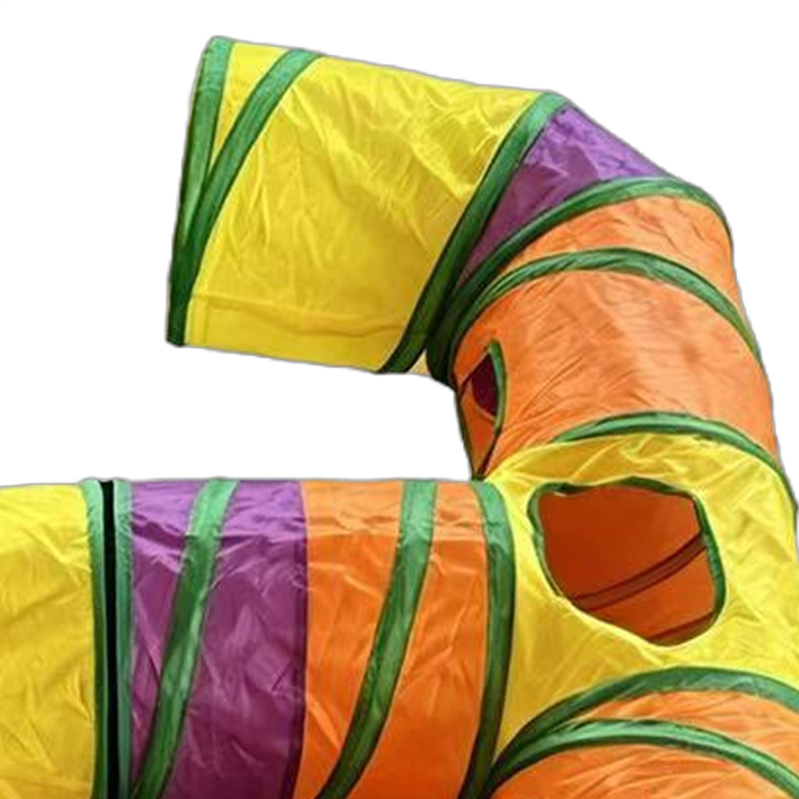 Terowongan Kucing Pelangi Deko - Interactive Cat Toy ulasan dan harga