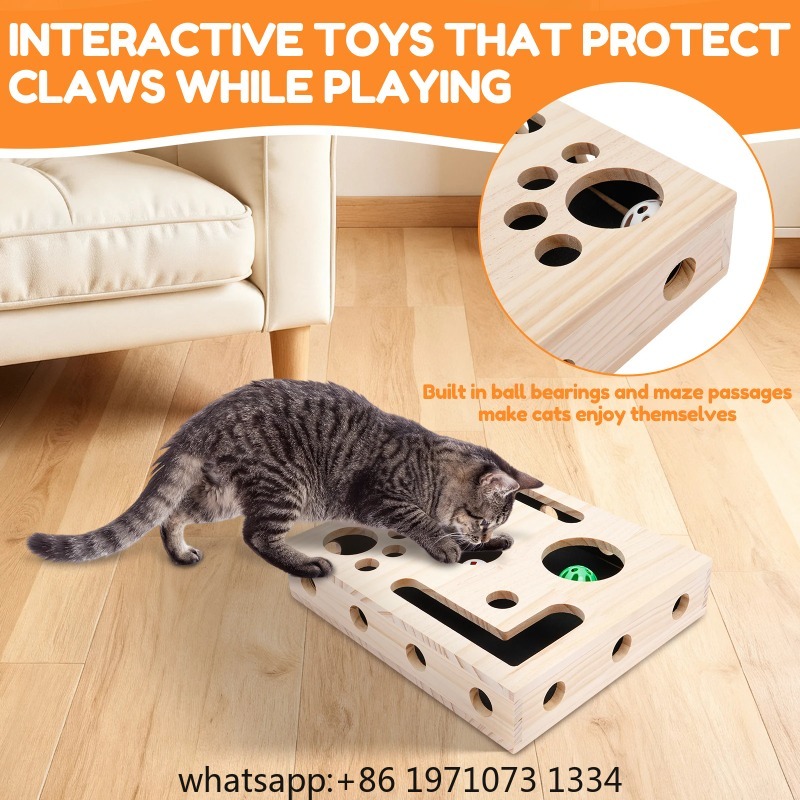 Kotak Mainan Pengasah Kuku Kuc - Interactive Cat Toy ulasan dan harga